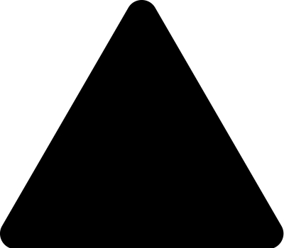 Blanco bord driehoek Zwart