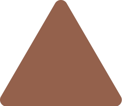 Blanco bord driehoek Bruin