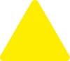 Blanco bord driehoek Geel