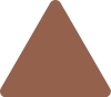 Blanco bord driehoek Bruin