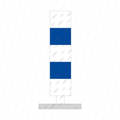 BB21 Wit-blauw
