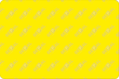 Blanco bord rechthoek Geel (liggend)