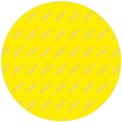 Blanco bord rond Geel