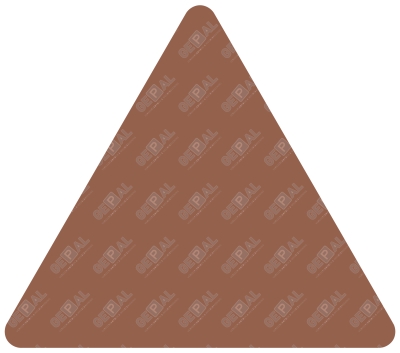Blanco bord driehoek Bruin