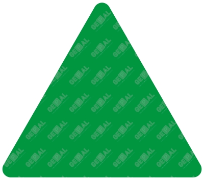 Digiprint bord driehoek Groen