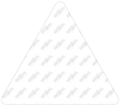 Blanco bord driehoek Wit