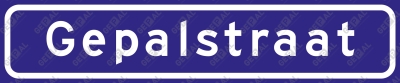Straatnaamkoker 1 regel