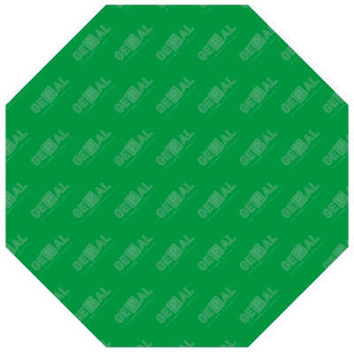 Digiprint bord achtkant Groen