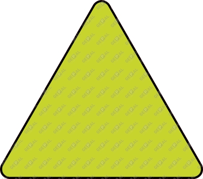 Blanco bord driehoek Groen fluor