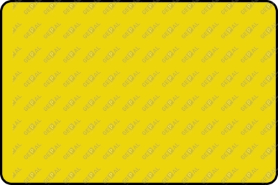 Blanco bord rechthoek Geel fluor (liggend)