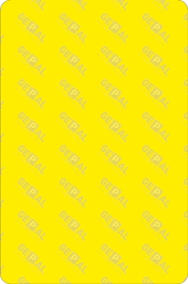 Blanco bord rechthoek Geel (staand)