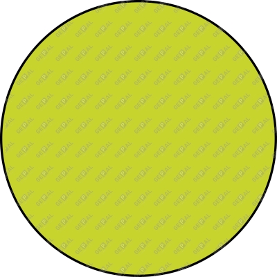 Blanco bord rond Groen fluor