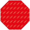 Blanco bord achthoek Rood