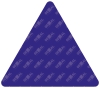 Blanco bord driehoek Blauw