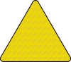 Blanco bord driehoek Geel fluor