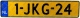 Kentekenplaat geel